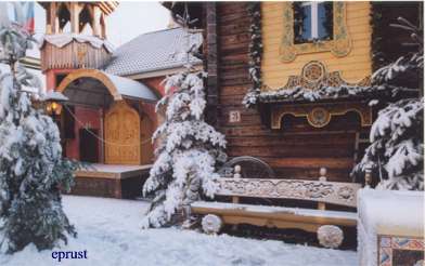 europa park quartier russe - neige