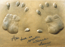 Ici l'empreinte des mains de Salvatore Adamo